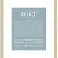 Chloee | Name Art Print