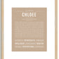 Chloee | Name Art Print