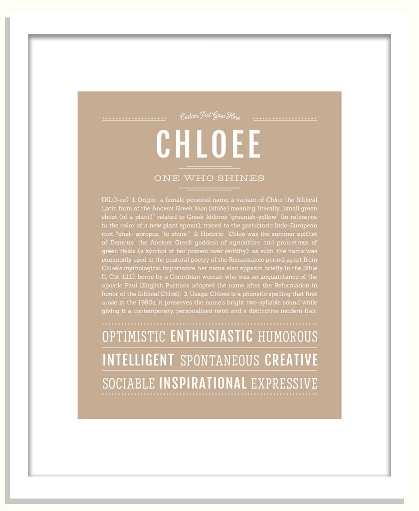 Chloee | Name Art Print
