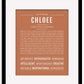 Chloee | Name Art Print