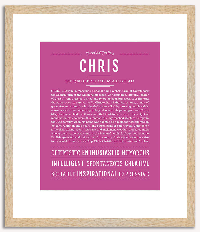 Chris | Name Art Print