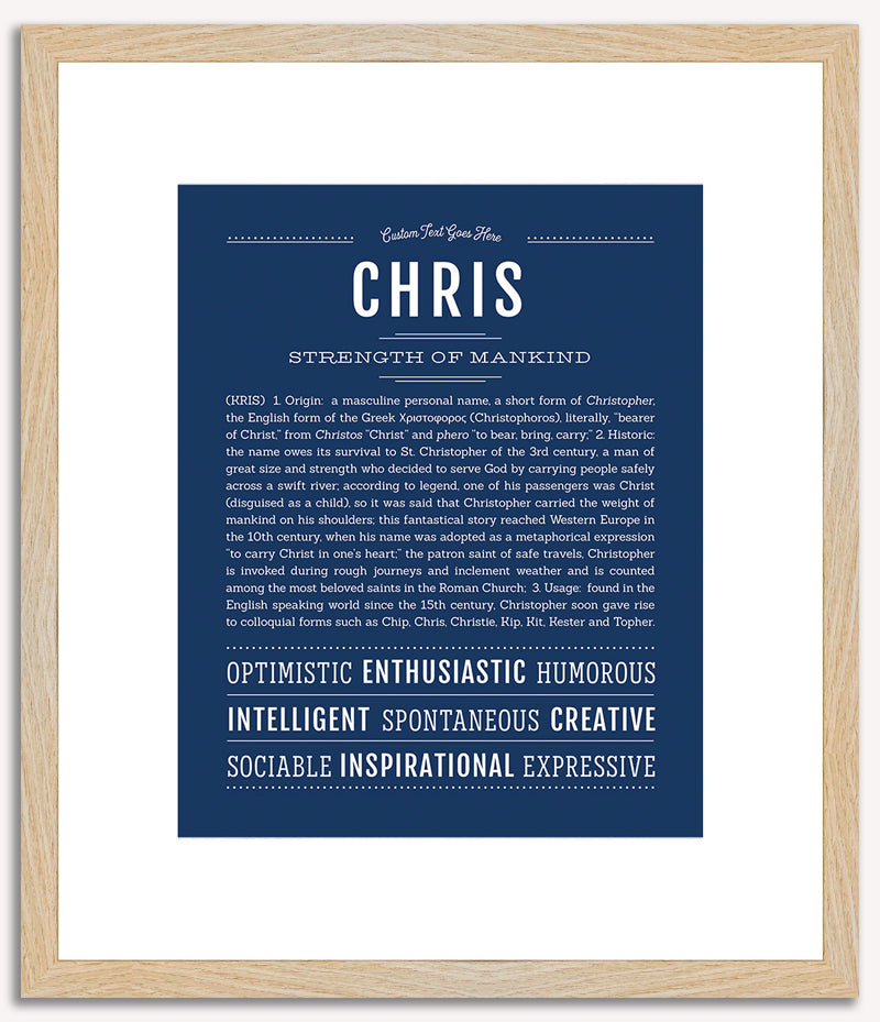 Chris | Name Art Print