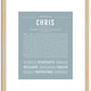 Chris | Name Art Print