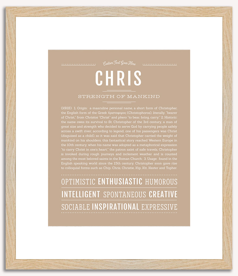 Chris | Name Art Print