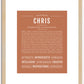 Chris | Name Art Print