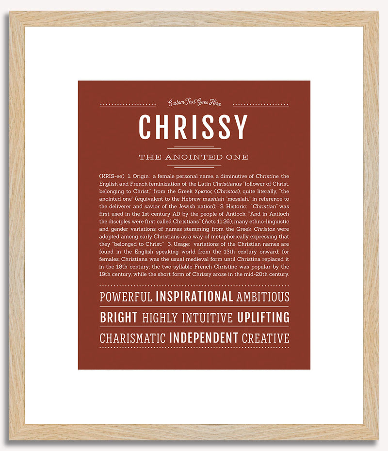 Chrissy | Name Art Print