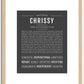 Chrissy | Name Art Print