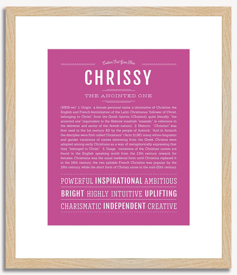 Chrissy | Name Art Print