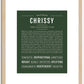 Chrissy | Name Art Print