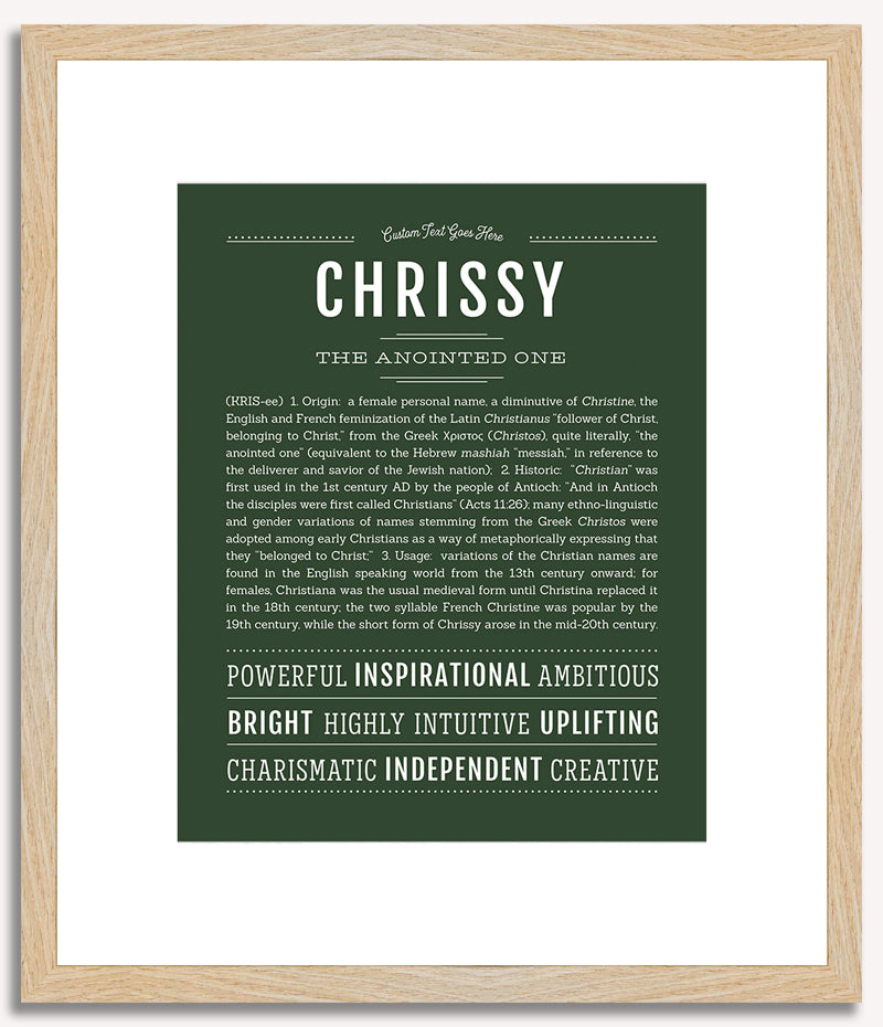 Chrissy | Name Art Print