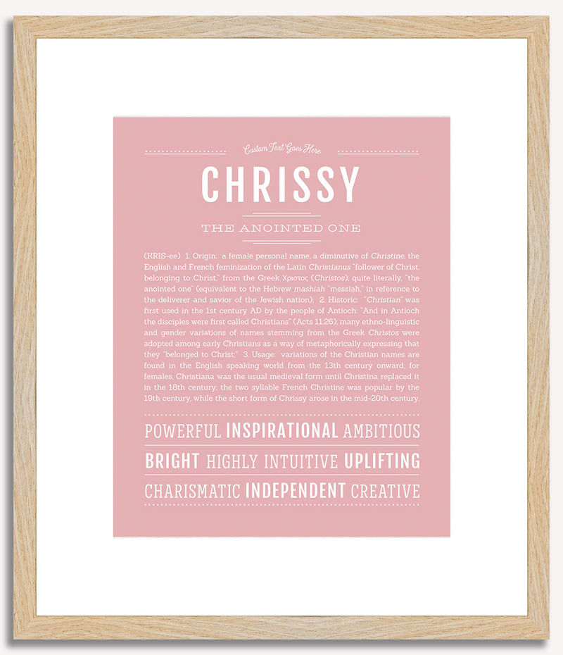 Chrissy | Name Art Print