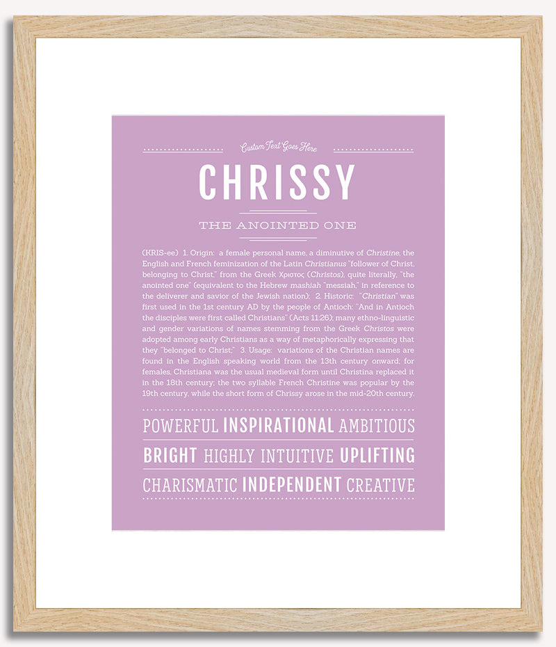 Chrissy | Name Art Print