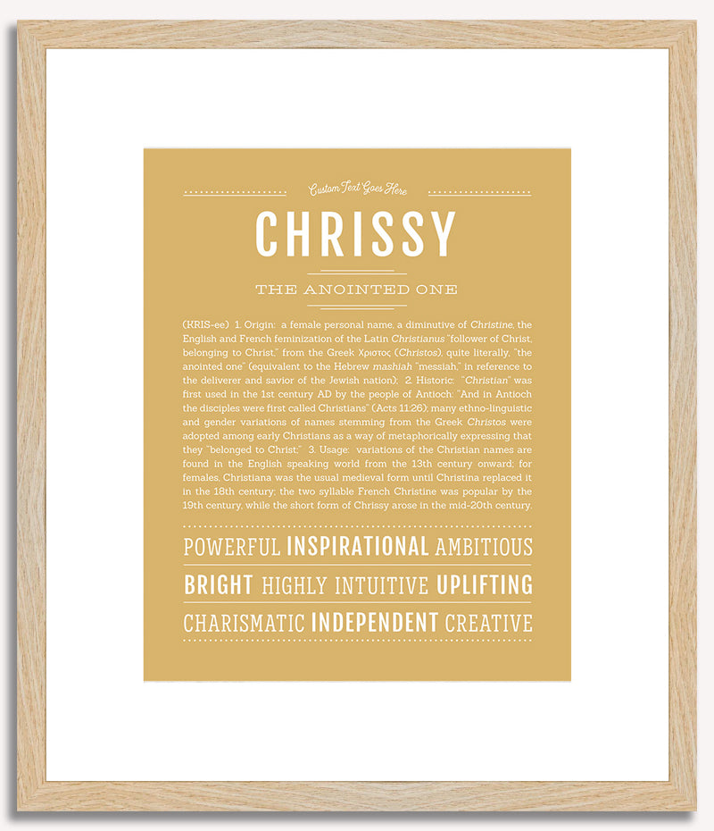 Chrissy | Name Art Print