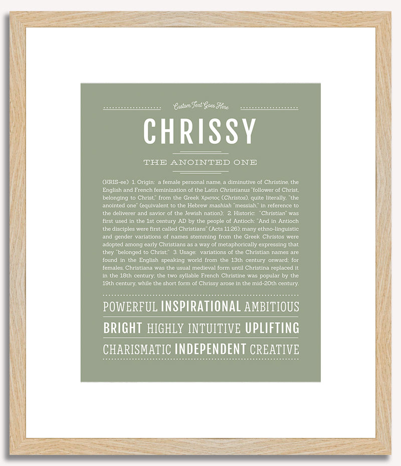 Chrissy | Name Art Print