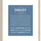 Chrissy | Name Art Print