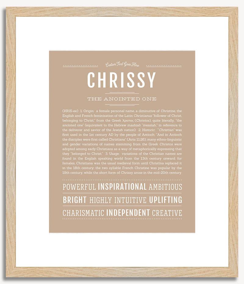 Chrissy | Name Art Print