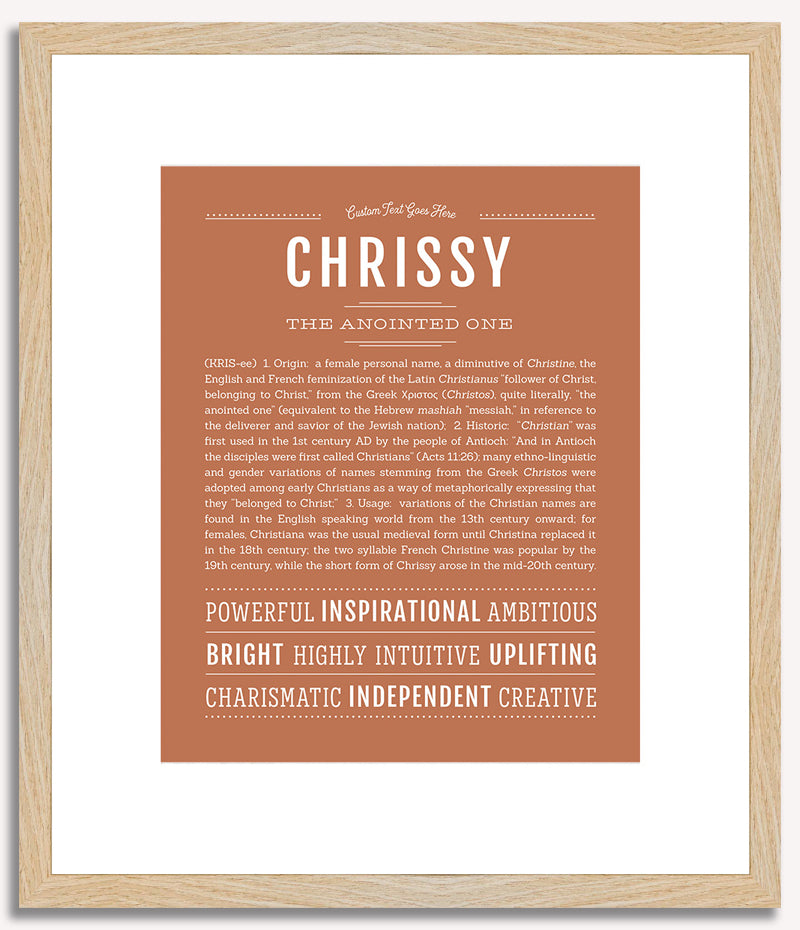 Chrissy | Name Art Print