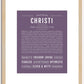 Christi | Name Art Print