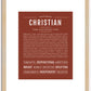 Christian | Name Art Print