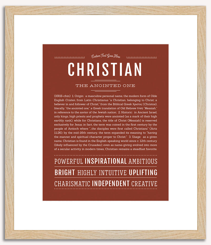 Christian | Name Art Print