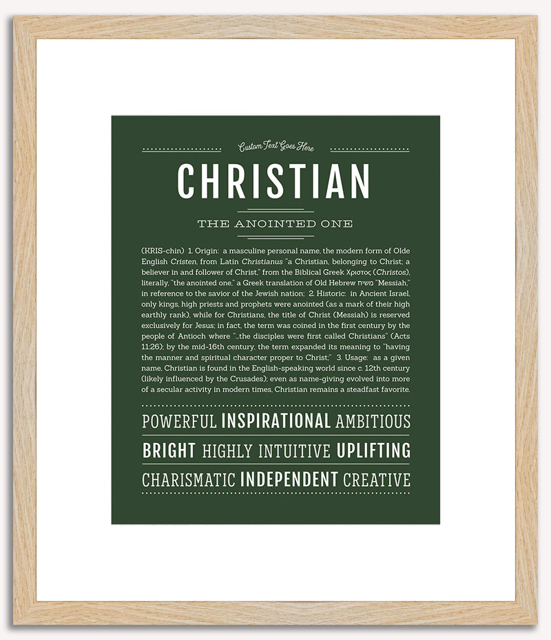 Christian | Name Art Print