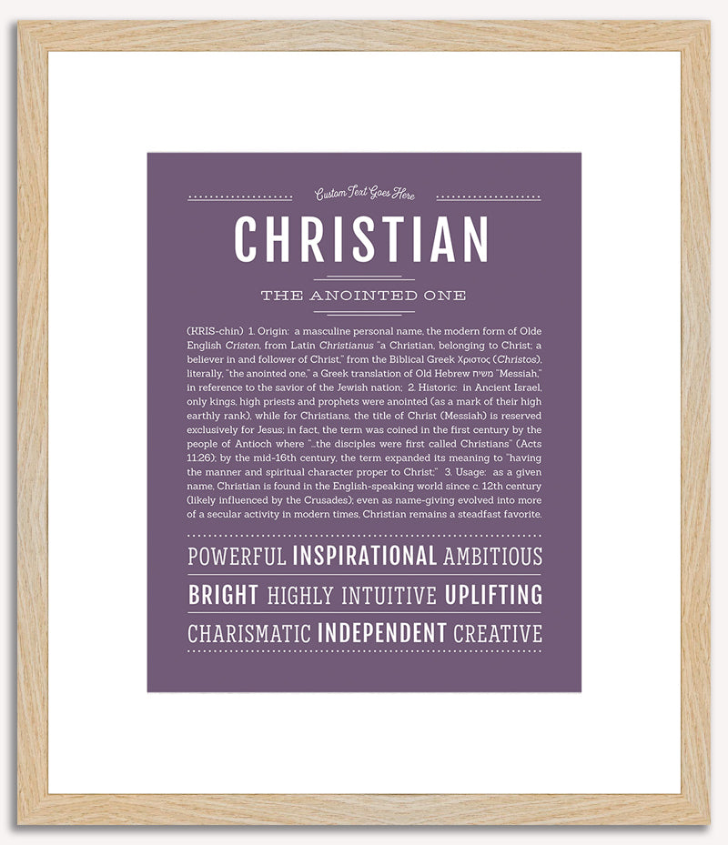 Christian | Name Art Print