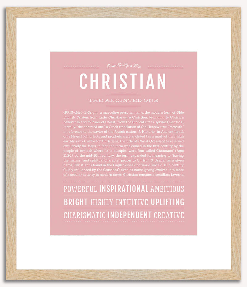 Christian | Name Art Print