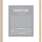 Christian | Name Art Print