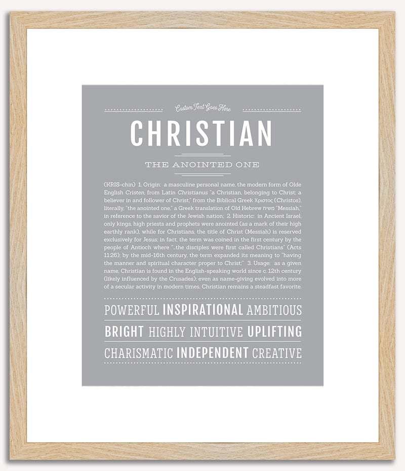 Christian | Name Art Print