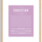 Christian | Name Art Print