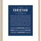 Christian | Name Art Print