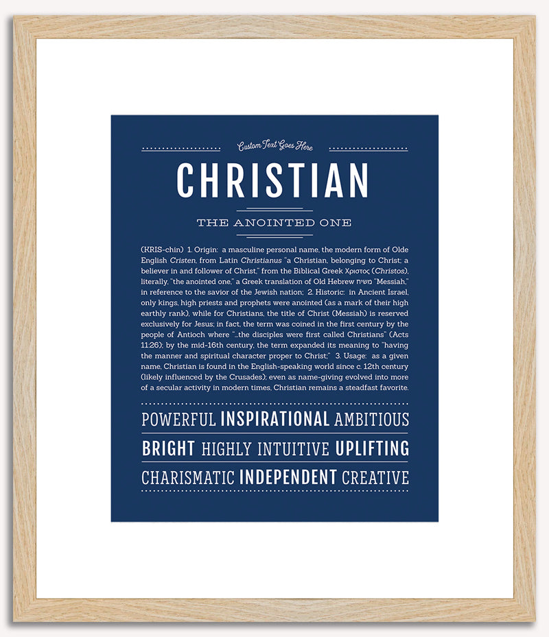 Christian | Name Art Print