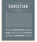 Christian Personalized Name Meaning Art Prints – Name Stories