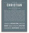 Christian Personalized Name Meaning Art Prints – Name Stories