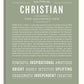 Christian Personalized Name Meaning Art Prints – Name Stories
