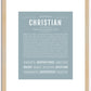 Christian | Name Art Print