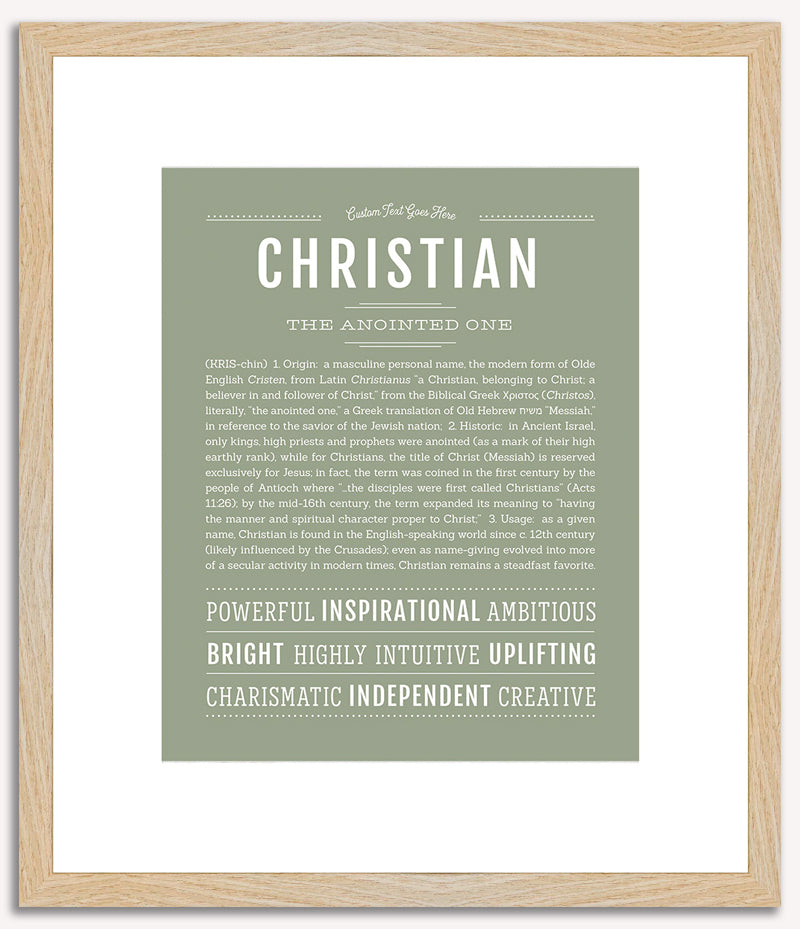 Christian | Name Art Print