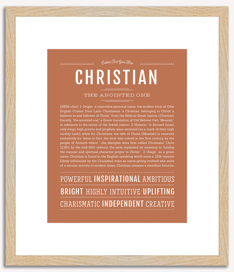 Christian | Name Art Print