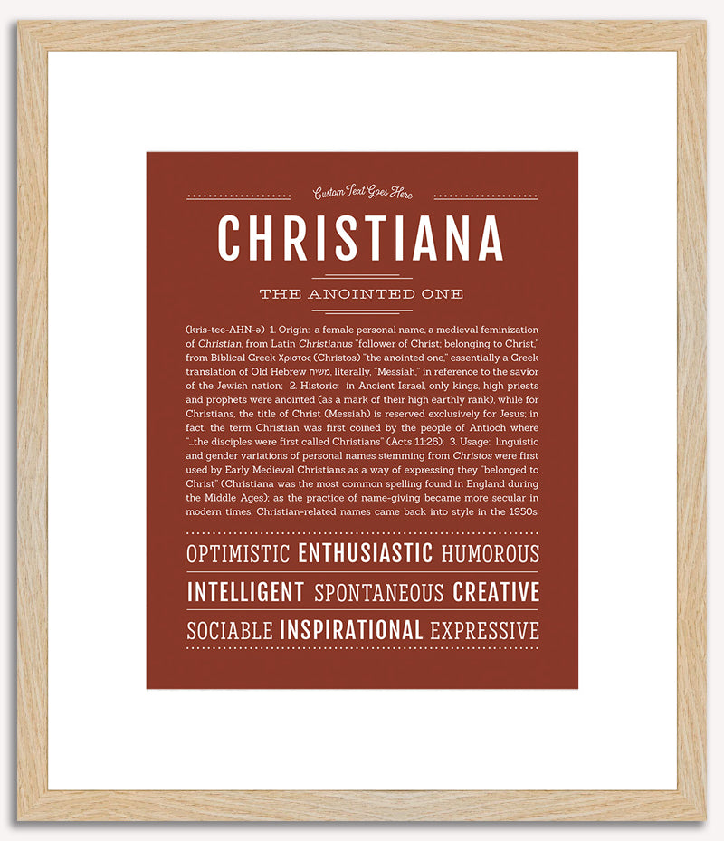 Christiana | Name Art Print