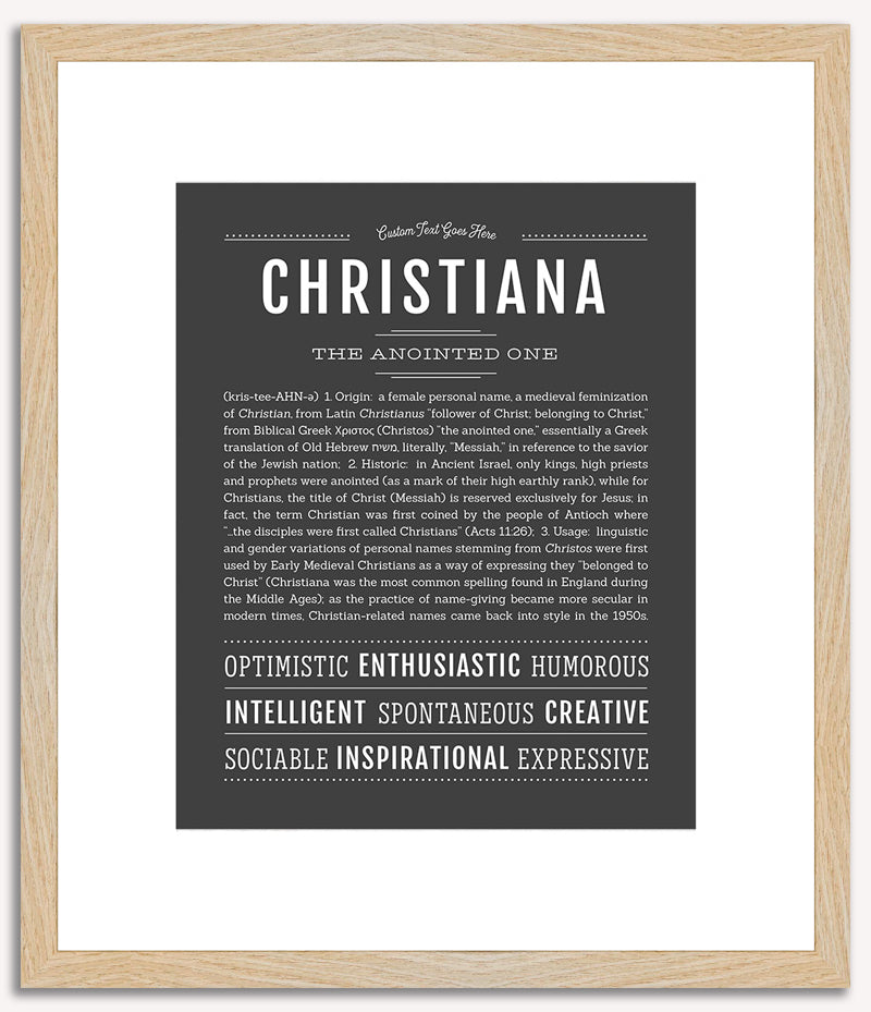 Christiana | Name Art Print