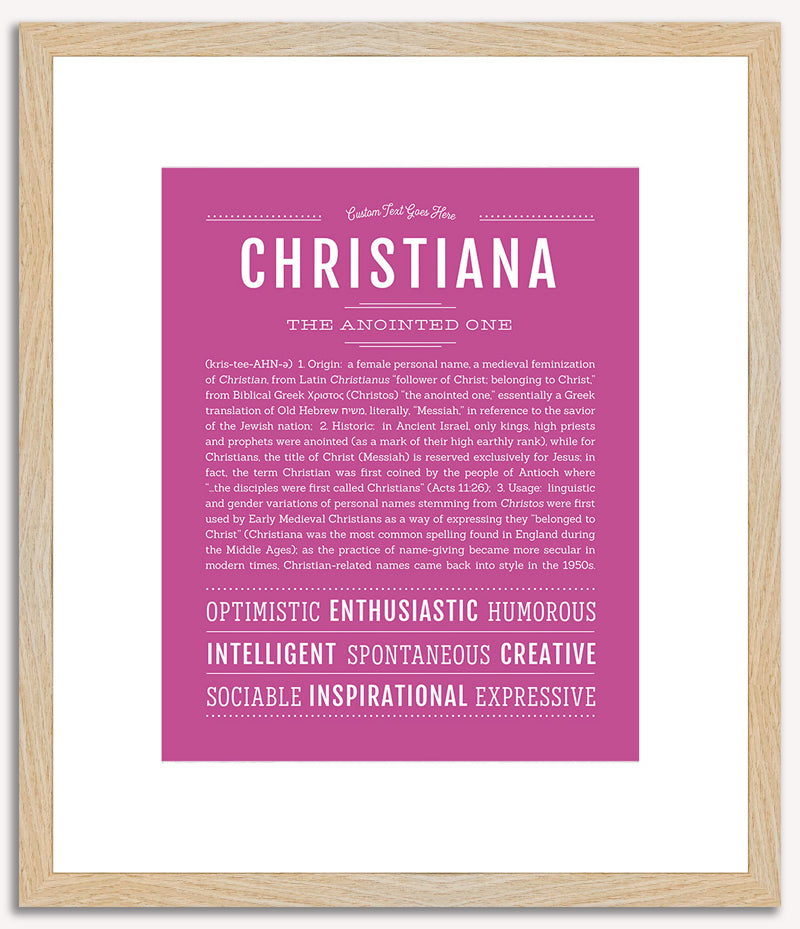 Christiana | Name Art Print