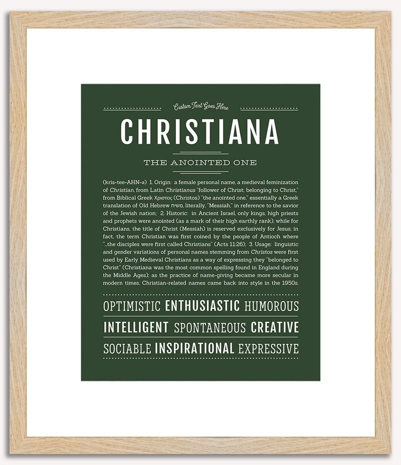 Christiana | Name Art Print