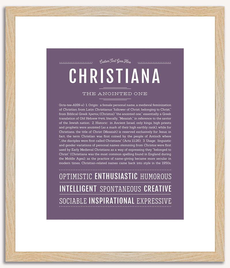 Christiana | Name Art Print