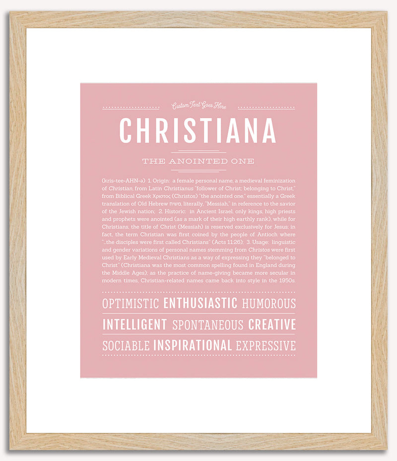 Christiana | Name Art Print