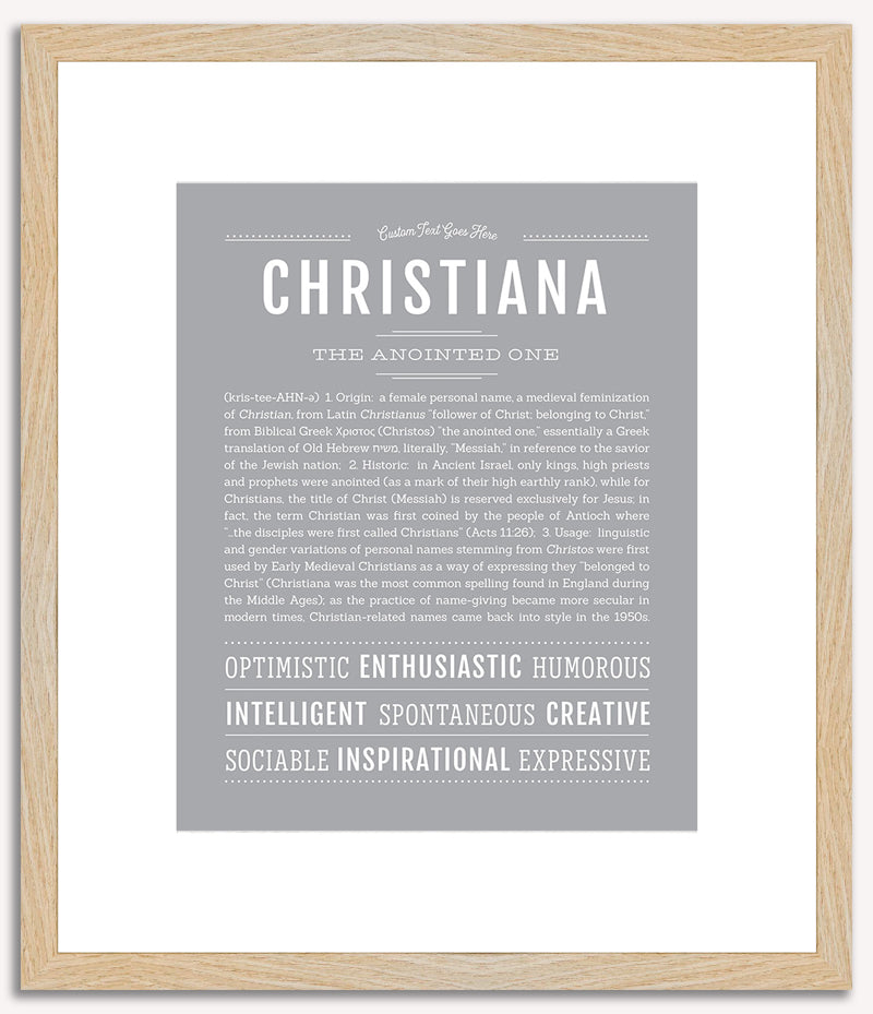 Christiana | Name Art Print