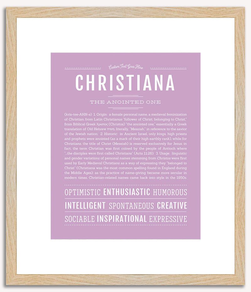 Christiana | Name Art Print