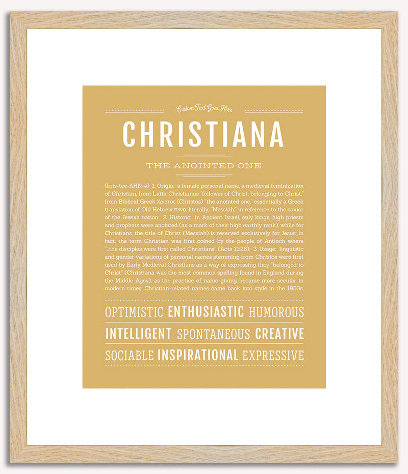 Christiana | Name Art Print