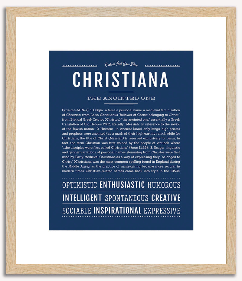 Christiana | Name Art Print