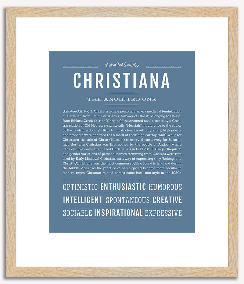 Christiana | Name Art Print