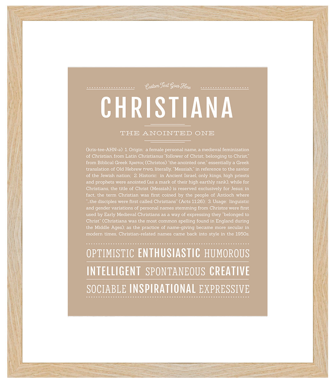 Christiana | Name Art Print